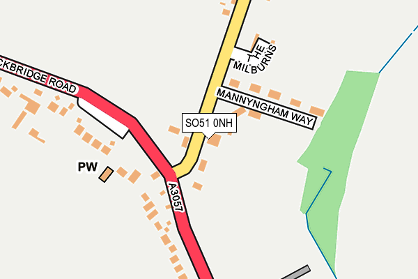 SO51 0NH map - OS OpenMap – Local (Ordnance Survey)