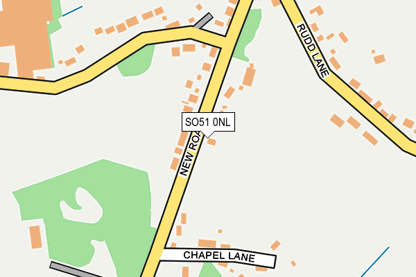 SO51 0NL map - OS OpenMap – Local (Ordnance Survey)