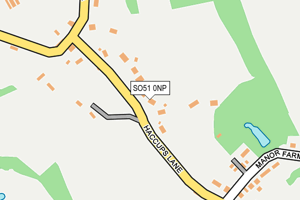 SO51 0NP map - OS OpenMap – Local (Ordnance Survey)