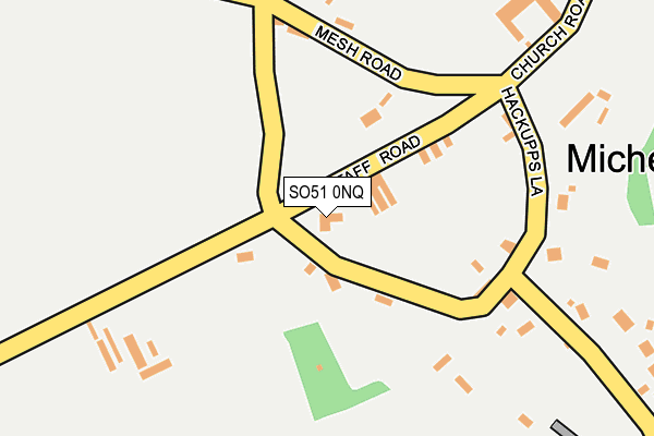 SO51 0NQ map - OS OpenMap – Local (Ordnance Survey)