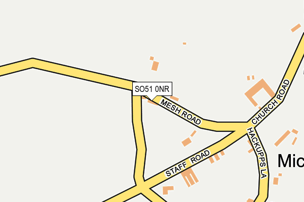 SO51 0NR map - OS OpenMap – Local (Ordnance Survey)