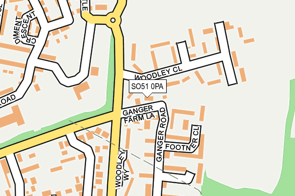 SO51 0PA map - OS OpenMap – Local (Ordnance Survey)