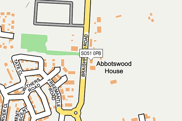 SO51 0PB map - OS OpenMap – Local (Ordnance Survey)