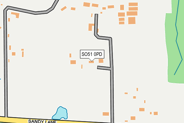 SO51 0PD map - OS OpenMap – Local (Ordnance Survey)