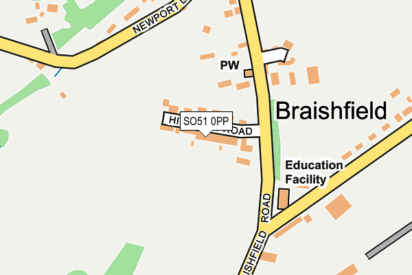 SO51 0PP map - OS OpenMap – Local (Ordnance Survey)