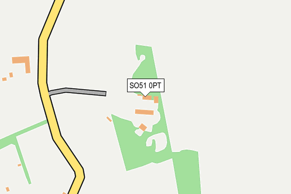 SO51 0PT map - OS OpenMap – Local (Ordnance Survey)