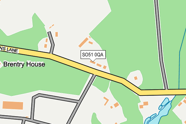 SO51 0QA map - OS OpenMap – Local (Ordnance Survey)