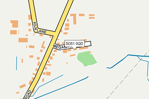 SO51 0QD map - OS OpenMap – Local (Ordnance Survey)