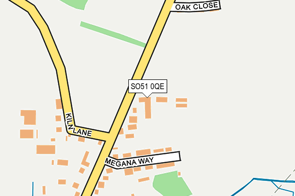 SO51 0QE map - OS OpenMap – Local (Ordnance Survey)