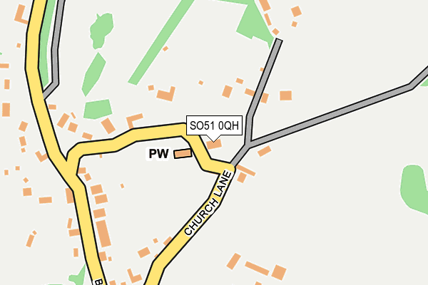 SO51 0QH map - OS OpenMap – Local (Ordnance Survey)