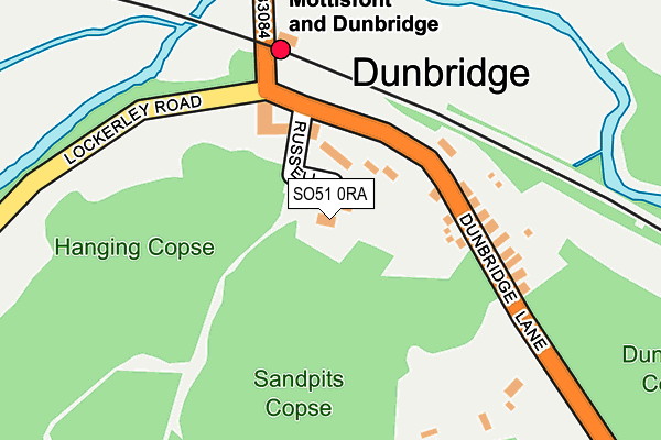 SO51 0RA map - OS OpenMap – Local (Ordnance Survey)