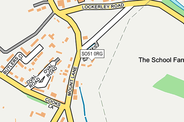 SO51 0RG map - OS OpenMap – Local (Ordnance Survey)