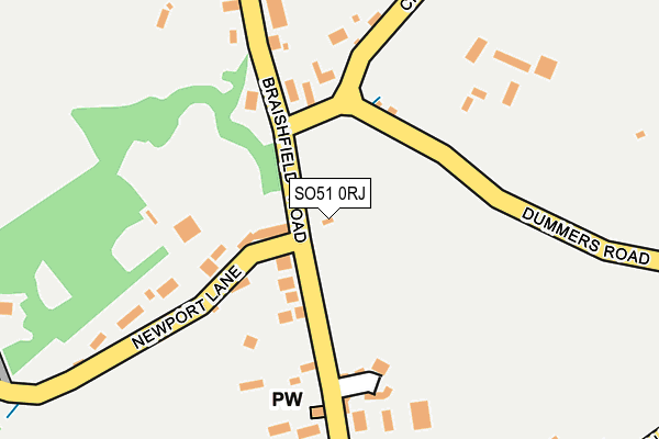 SO51 0RJ map - OS OpenMap – Local (Ordnance Survey)