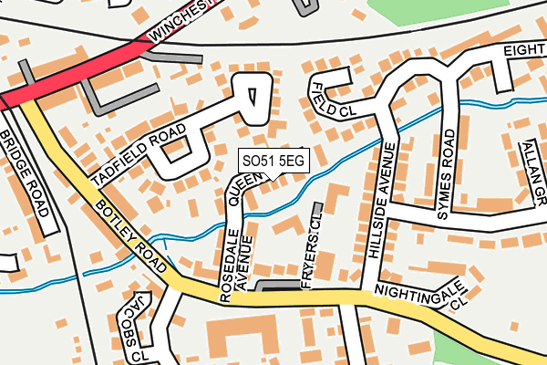 SO51 5EG map - OS OpenMap – Local (Ordnance Survey)