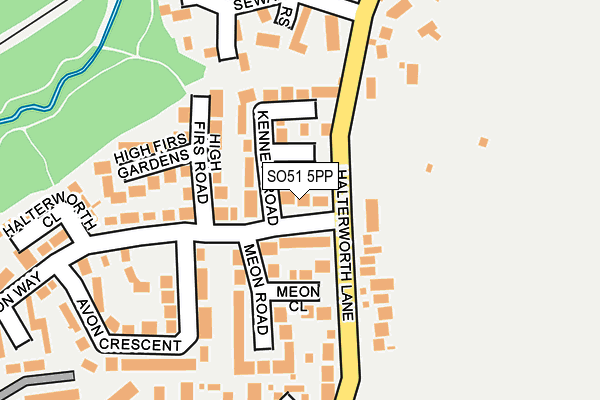 SO51 5PP map - OS OpenMap – Local (Ordnance Survey)