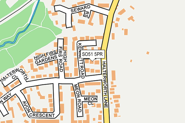 SO51 5PR map - OS OpenMap – Local (Ordnance Survey)