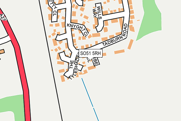 SO51 5RH map - OS OpenMap – Local (Ordnance Survey)