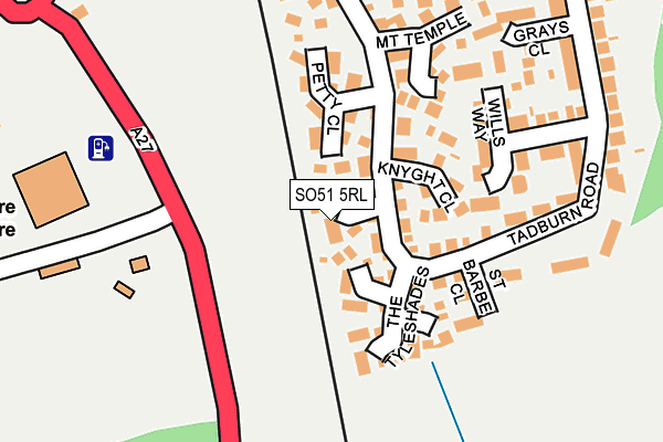 SO51 5RL map - OS OpenMap – Local (Ordnance Survey)