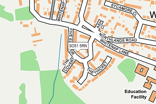 SO51 5RN map - OS OpenMap – Local (Ordnance Survey)