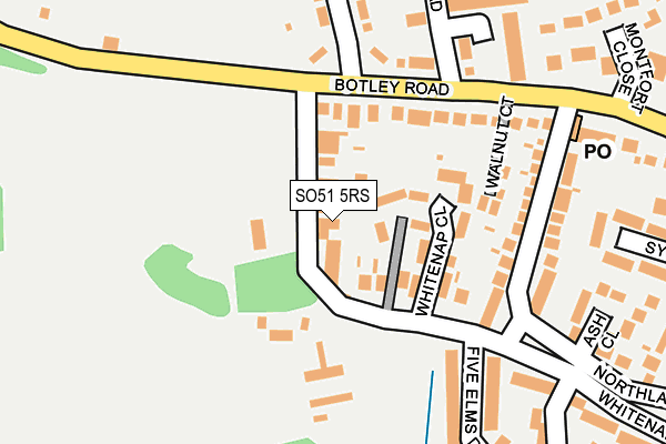 SO51 5RS map - OS OpenMap – Local (Ordnance Survey)