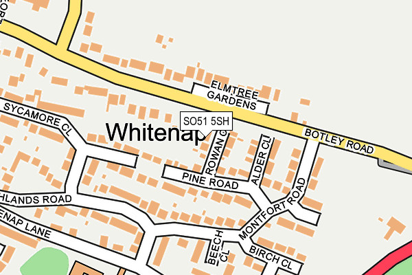 SO51 5SH map - OS OpenMap – Local (Ordnance Survey)