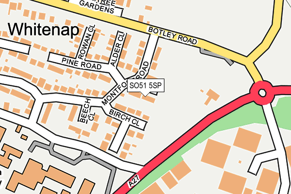 SO51 5SP map - OS OpenMap – Local (Ordnance Survey)