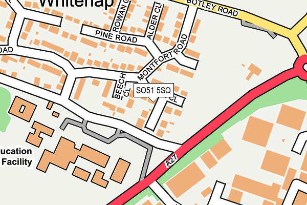 SO51 5SQ map - OS OpenMap – Local (Ordnance Survey)