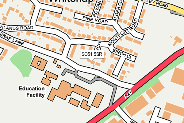 SO51 5SR map - OS OpenMap – Local (Ordnance Survey)