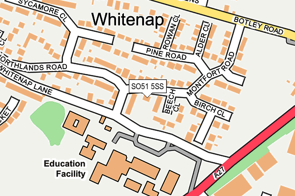 SO51 5SS map - OS OpenMap – Local (Ordnance Survey)