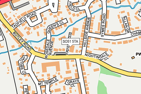 SO51 5TA map - OS OpenMap – Local (Ordnance Survey)