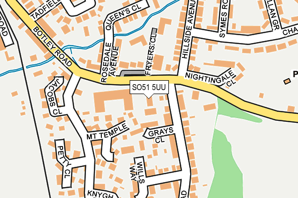 SO51 5UU map - OS OpenMap – Local (Ordnance Survey)