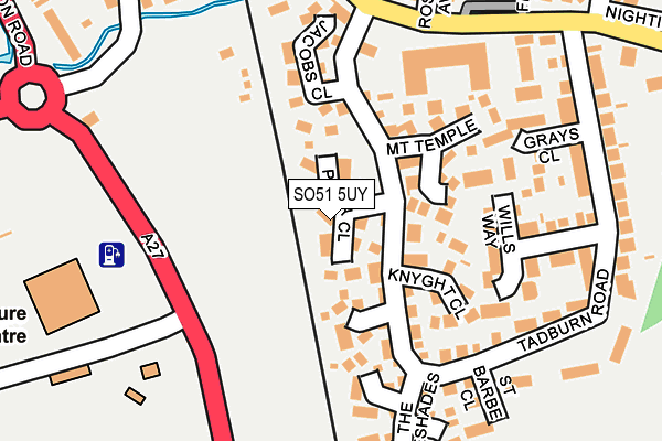 SO51 5UY map - OS OpenMap – Local (Ordnance Survey)