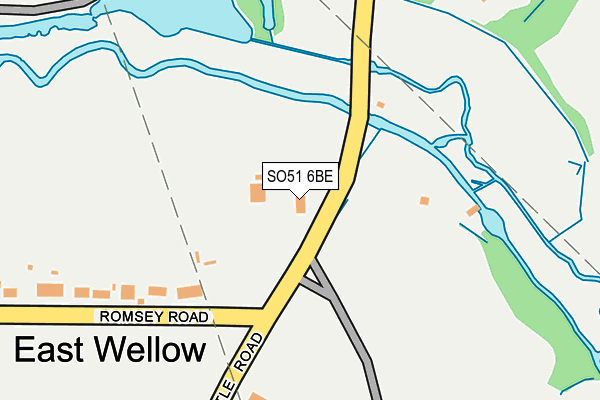 SO51 6BE map - OS OpenMap – Local (Ordnance Survey)