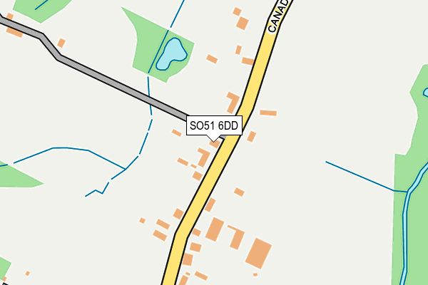 SO51 6DD map - OS OpenMap – Local (Ordnance Survey)