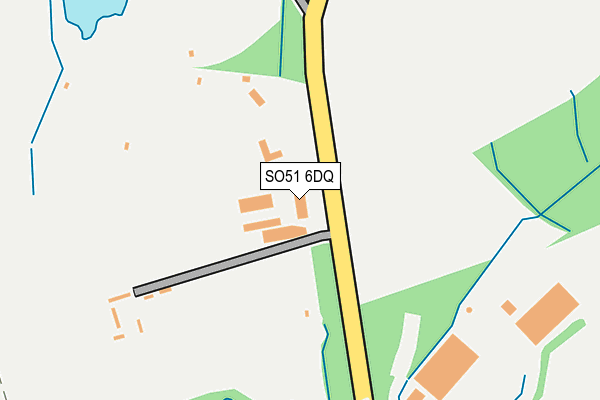 SO51 6DQ map - OS OpenMap – Local (Ordnance Survey)
