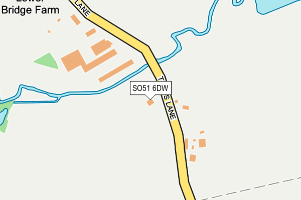 SO51 6DW map - OS OpenMap – Local (Ordnance Survey)