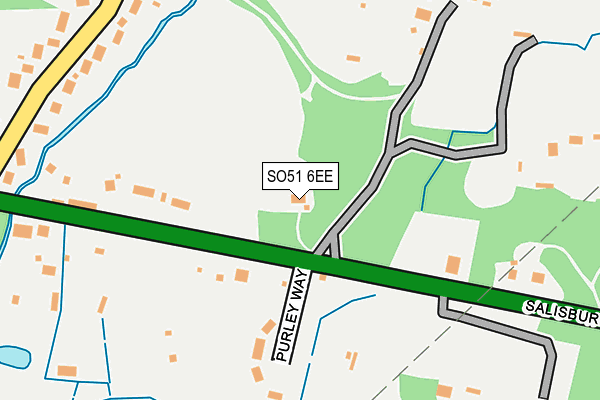 SO51 6EE map - OS OpenMap – Local (Ordnance Survey)