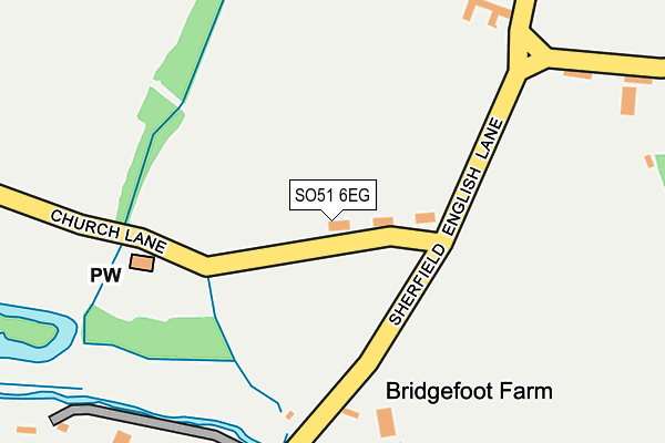 SO51 6EG map - OS OpenMap – Local (Ordnance Survey)