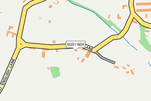 SO51 6EH map - OS OpenMap – Local (Ordnance Survey)