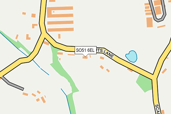 SO51 6EL map - OS OpenMap – Local (Ordnance Survey)