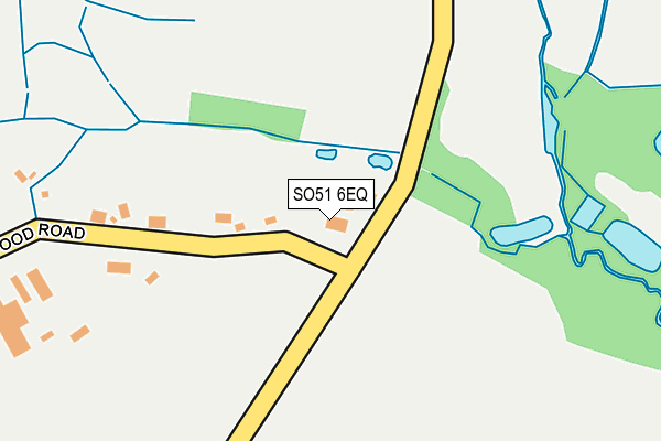 SO51 6EQ map - OS OpenMap – Local (Ordnance Survey)