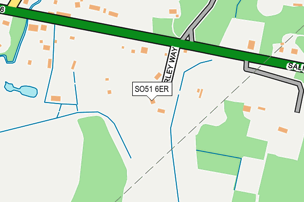 SO51 6ER map - OS OpenMap – Local (Ordnance Survey)