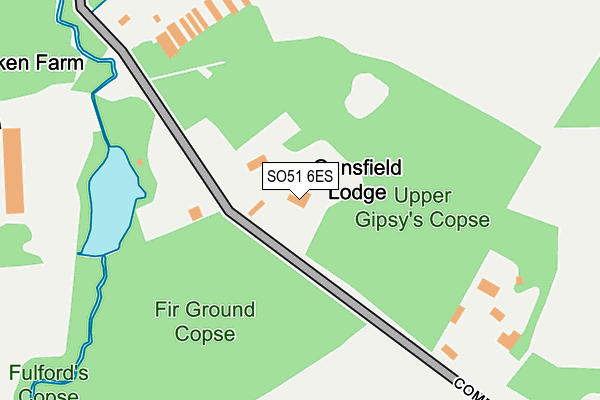 SO51 6ES map - OS OpenMap – Local (Ordnance Survey)