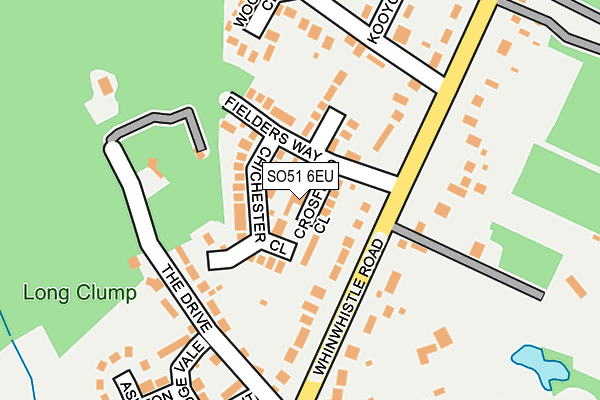 SO51 6EU map - OS OpenMap – Local (Ordnance Survey)