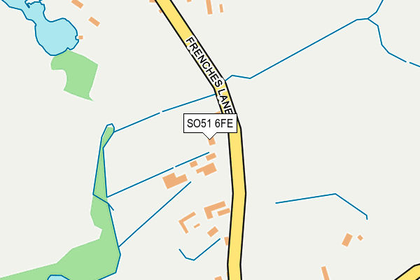 SO51 6FE map - OS OpenMap – Local (Ordnance Survey)