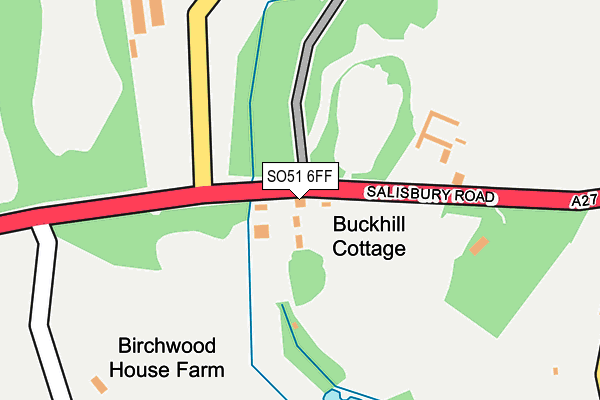SO51 6FF map - OS OpenMap – Local (Ordnance Survey)