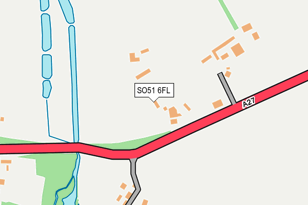 SO51 6FL map - OS OpenMap – Local (Ordnance Survey)