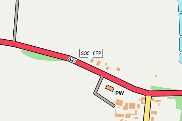 SO51 6FP map - OS OpenMap – Local (Ordnance Survey)