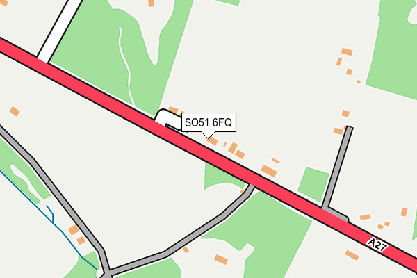 SO51 6FQ map - OS OpenMap – Local (Ordnance Survey)