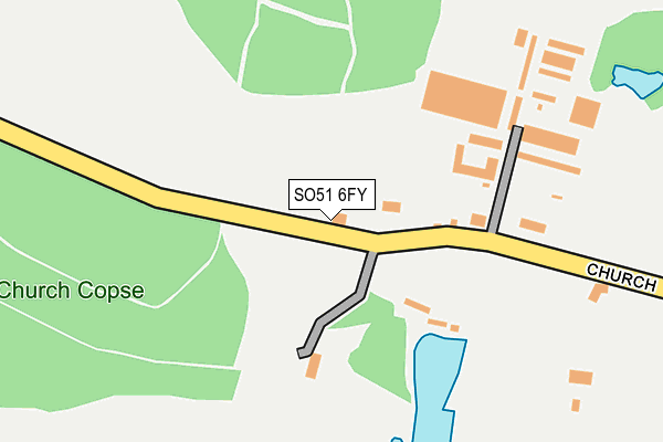 SO51 6FY map - OS OpenMap – Local (Ordnance Survey)